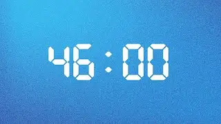46 Minute Timer to Think Clearly. Create Boldly. Flow Forward | Aqua Blue Edition | NX