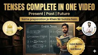 Tenses Complete in One Video | Class 10 English Grammar | Present Past Future | Khan Sir Type
