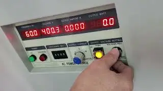 operation of voltage & frequency converter on standby mode