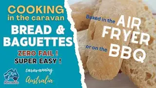 5 MINUTES ZERO FAIL NO KNEAD BREAD and BAGUETTES #airfryer #Ziggy Baking