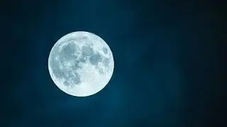 Moon Timelapse, Stock time lapse : Full moon rise in dark nature sky, night time. Moon time lapse