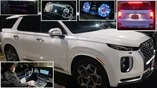 Hyundai Palisade Calligraphy 2021 года (подсветка салона, тест-драйв, характеристики)