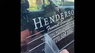 Vehicle Signage Job completed for Henderson Funeral Home in McDonough GA