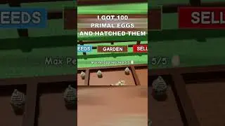 I Tried to get a DIVINE 0.5% PET WITH 100 PRIMAL EGGS In Roblox Grow A Garden
