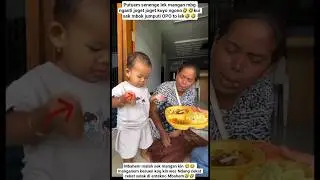 lek damis ngawasi putune njoget karo mangan mbg 👍 👍 😂😂 #lekdamis