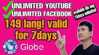 UNLI DATA FOR YOUTUBE FACEBOOK TIKTOK VALID 7DAYS AND 15DAYS SUPER SULIT NITO SA GLOBE USER