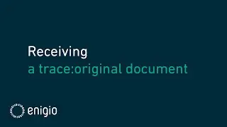 Receiving a trace:original document