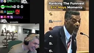 xQc Не могу перестать смеяться над самыми смешными моментами Эрика Мэя