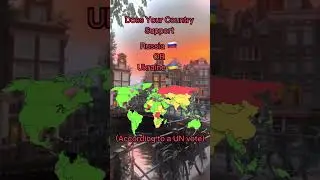 Dows your country support Ukraine or Russia #geography #ukraine #ukrainewar #geoshorts #shorts