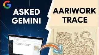 I ask Gemini to create my Aariwork drawing trace 