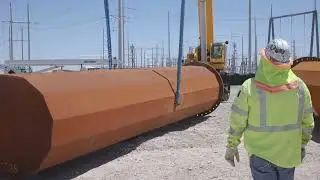 Greenlink | First Transmission Pole Goes Up