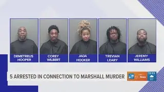 5 arrested in connection with shooting death of Marshall man in October