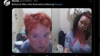 Aspen Collage Hair Extensions Weaving #aspen   Before & After