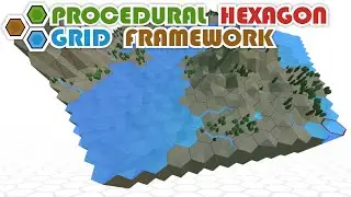 Procedural Hexagon Grid Framework - v1.0 - Showcase video