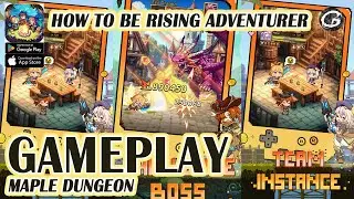 Maple Dungeon Gameplay #2 How to Be Rising Adventurer - Mobile Game (Android)