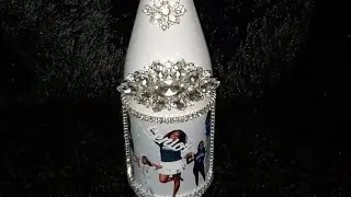Custom Bling Bottle with no glitter Tutorial
