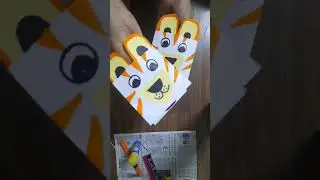 How to make easy tiger paper puppet/craft ideas🐅🐯