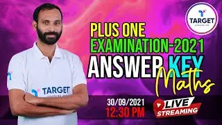 Maths Answer Key | Plus one Examination 2021 | Shahas Sir | Target Learning App