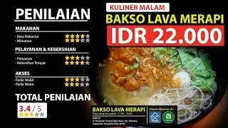 BAKSO LAVA MERAPI || INFO KULINER DURI - RIAU || KULINER MALAM || BANG OMEN