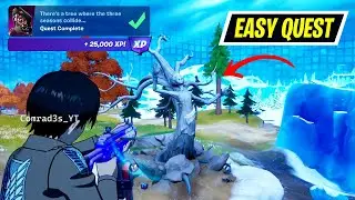 There's a tree where the three seasons collide... - Emote near the Herald Tree Fortnite