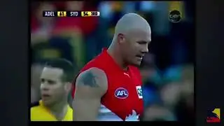 Sydney Swans  Barry Hall punches Ben Rutten  Of Adelaide Crows