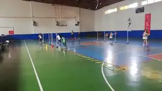 Quickness exercises in basketball.