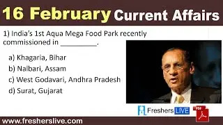16 February 2019 Current Affairs Daily Current Affairs in English Competitive Exam Questions 2019