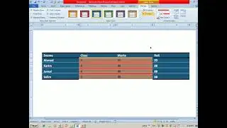 How to create table in Microsoft Word in Pashto | Complete Ms Office 2010 videos in Pashto