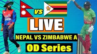 Nepal Vs Zimbabwe A 1ST One Day Match Live || Nep Vs Zim Live Match Commentary