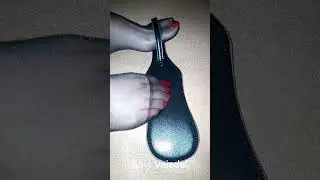 Nylon feet play   Savi Vaizdai   Part 221  Spanking tools#feet #nylon #whip#stocking