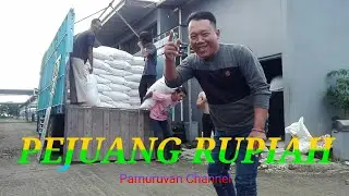 Bongkar pakan ayam bersama ABK