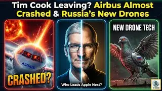 Is Tim Cook LEAVING Apple? AirBus ALMOST CRASHED (again) & Crazy NEW Russian Drones - Ep.13