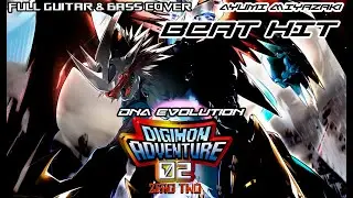 DIGIMON 02 - Ayumi Miyazaki - BEAT HIT (DNA Evolution Theme) - Full Guitar & Bass Cover