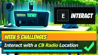 Interact with a CB Radio WORKING LOCATION - Fortnite