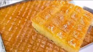 لو عندك شوية سميدونص كوباية سمنة هتعملى حلوي احلى من البسبوسة والهريسة بدون بيض ولاحليب سجليهالرمضان