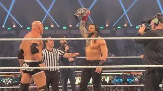 Roman Reings and Goldberg Entrance WWE Elimination Chamber | 4K VVIP View 😱