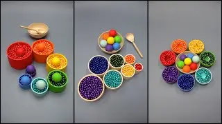 Mesmerizing Bead Fountain ✨ Marble Music Magic 🎶Colorful Ball Harmony 🌈 Reverse Bead Magic