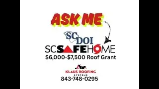 It's SC SafeHome Roof Grant Season!