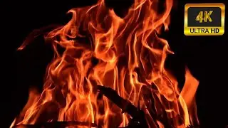 Fireplace Meditation Intro &rarr; Deep Crackling Fire Sounds | 3 Hours Relaxing Ambience in 4K