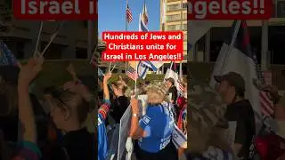 Hundreds gather in Los Angeles to march for Israel! #israel #jesus #revival