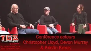 [TGS 2023] Toulouse - Conférence acteur - Christopher Lloyd, Devon Murray & Kristin Kreuk