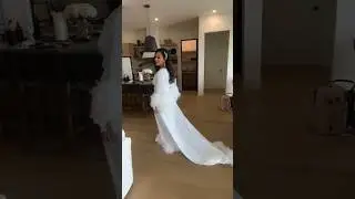 Feather robe long with train White Handmade // belladonnaua.com #bridalrobe #weddingdress #fashion