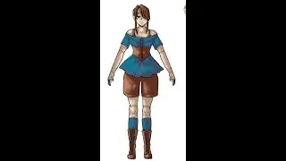 Creating An Anime Model Part 4 (The Mouth, Feet and Clothes)