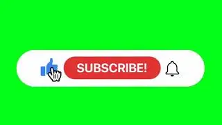 Green Screen Aesthetic Youtube Subscribe button |Free|