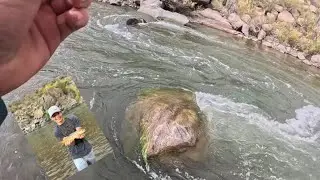 Fishing rushing deep water for aggressive trout!