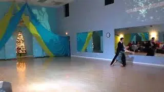 Brooke & Instructor Fabio Bonini Argentine tango 