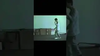 David Byrne practicing dances for Stop Making Sense