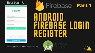 Login & Register Android App Using Firebase | Android Studio Authentication | Best LoginUI  Part 1/3