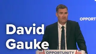 David Gauke, Lord Chancellor and Secretary of State for Justice - Conservative Party Conference 2018