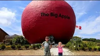 VLOG. По дороге в Квебек Канада. Играем в мини гольф. Trip to Quebec Canada  Big Apple Factory.